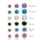 24Kt Gold PVD Titanium Internally Threaded with 4-Prong Set CZ Front Facing Top