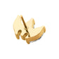 24Kt Gold PVD Titanium Threadless with Prong Set Marquise CZ 3-Cluster Top