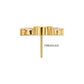 24Kt Gold PVD Titanium Threadless Prong Set 5- Marquise Gem Fan Cluster Top