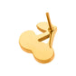 24Kt Gold PVD Titanium Threadless Enamel Cherry Top