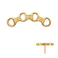 24Kt Gold PVD Titanium Threadless Low Profile Round Link Top