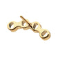 24Kt Gold PVD Titanium Threadless Low Profile Round Link Top
