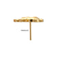 24Kt Gold PVD Titanium Threadless Horse Top
