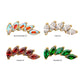 24Kt Gold PVD Titanium Threadless 5 Marquise Staggered Cluster Prong Gem Top