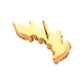 24Kt Gold PVD Titanium Threadless 5 Marquise Staggered Cluster Prong Gem Top