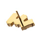 24Kt Gold PVD Titanium Threadless "Eclat Cluster" Prong Set Gem Top