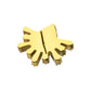 24Kt Gold PVD Titanium Threadless Teardrop & Baguette Cluster Gem Sunray Top