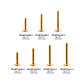 24KT Gold PVD Titanium Threadless Labret with 3mm Base