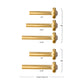 24Kt Gold PVD Titanium Threadless Bezel Gem Back Duality Labret (Base Only)