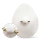 24Kt Gold PVD Titanium Bezel Set Teardrop Gem End Nipple Barbell (One Side Fixed, One Side Threadless) | Sold by piece