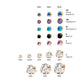 24KT Gold PVD Titanium Threadless with 4-Prong Set CZ Front Facing Top