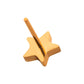 24KT-Gold PVD Titanium Threadless with Star Top