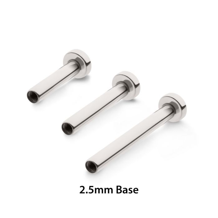 STERILIZED Titanium Internally Threaded Micro Labret Pin with 2.5mm Base