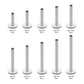Titanium Internally Threaded Micro Labret Pin with 4mm Base