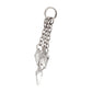 Platinum PVD Titanium Floating CZ Triple Kite Shape Gem Chain Dangle