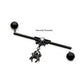 Black PVD Titanium Internally Threaded Gem Spiderweb with Spider Dangle & Ball End Industrial Barbell