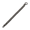 Black PVD Titanium 2.1mm Curb Chain with 2 Rings