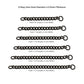 Black PVD Titanium 2.1mm Curb Chain with 2 Rings