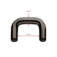 Black PVD Titanium Mini Staple Septum Retainer