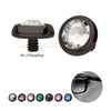 14g Black PVD PVD Titanium Internally Threaded Low Profile Bezel Set Swarovski Crystal Dermal Top