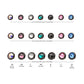 16g Black PVD PVD Titanium Internally Threaded Low Profile Bezel Set Swarovski Crystal Dermal Top
