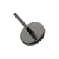Black PVD Titanium Threadless Hammered Disk Top