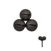 Black PVD Titanium Threadless Trinity Ball Top