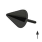 Black PVD Titanium Threadless Spike Top