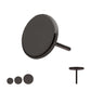 Black PVD Titanium Threadless Flat Disc Top
