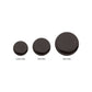 Black PVD Titanium Threadless Flat Disc Top