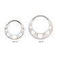 Titanium Cut Out Pyramid Shape Front Facing Hinged Segment Clicker