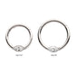 Titanium Eye CZ Front Facing Hinged Segment Clicker