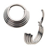Titanium with Four Stacked Front Facing Hinged Segment Clicker