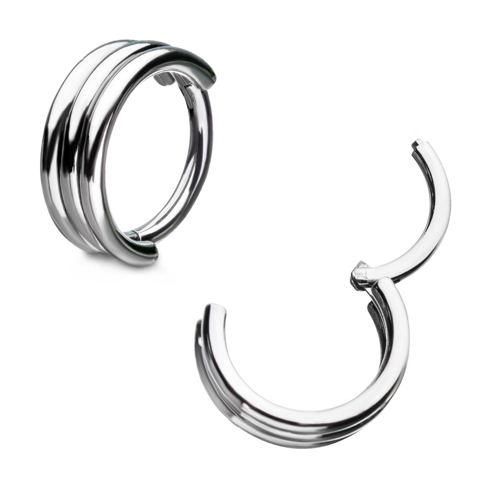 Titanium with Triple Stack Design Side Facing Hinged Segment Clicker