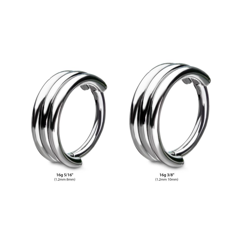 Titanium with Triple Stack Design Side Facing Hinged Segment Clicker