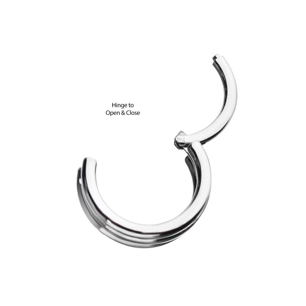Titanium with Triple Stack Design Side Facing Hinged Segment Clicker