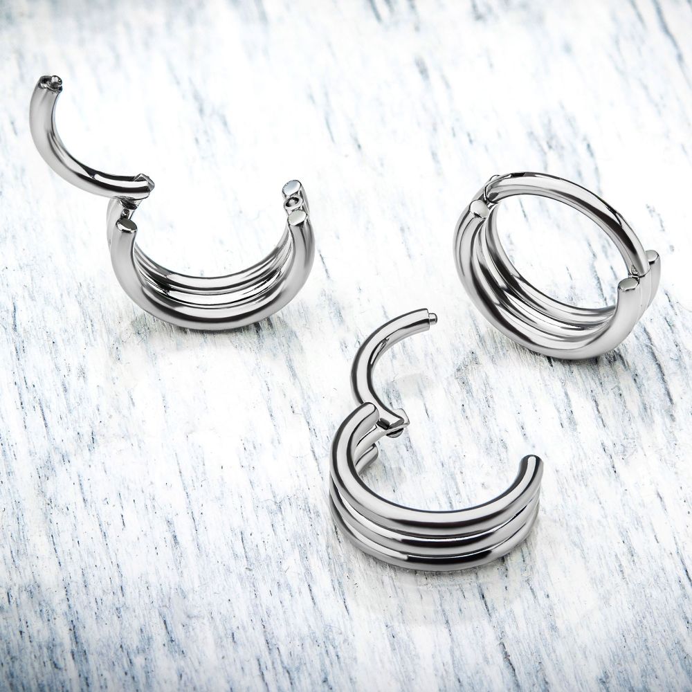 Titanium with Triple Stack Design Side Facing Hinged Segment Clicker