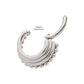 Titanium Quadruple Stacked Side Facing Hinged Segment Clicker with Clustered Beads