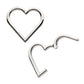 Titanium Heart Shape Hinged Segment Clicker