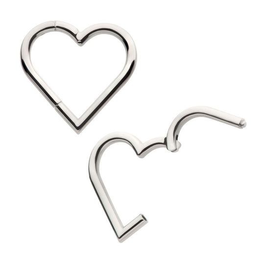 Titanium Heart Shape Hinged Segment Clicker