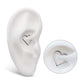 Titanium Heart Shape Hinged Segment Clicker