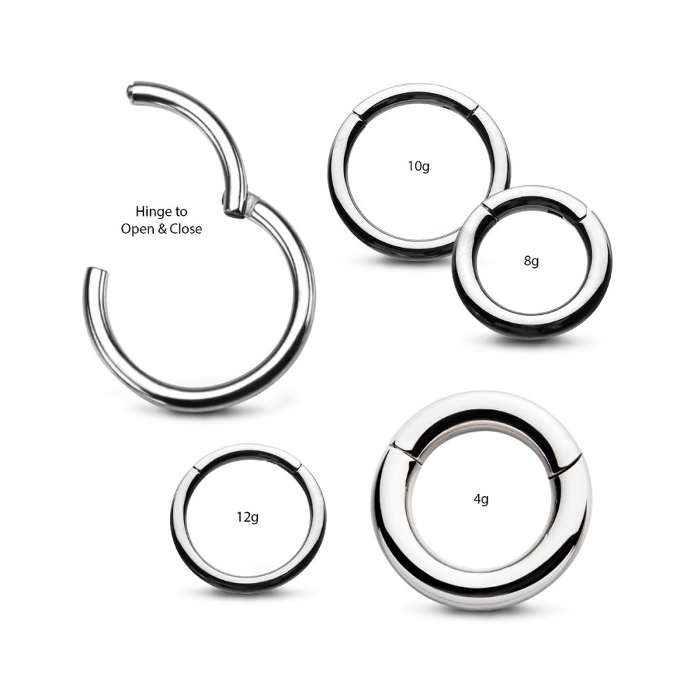 Titanium Hinged Segment Clicker (12g to 4g)