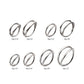 Titanium-Double Hoop Side Facing Hinged Segment Clicker