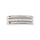 Titanium Triple Stacked with CNC Set CZ Center Line Side Facing Hinged Segment Clicker