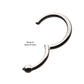 Titanium with 3mm Ball Hinged Segment Ring
