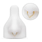 24Kt Gold PVD Titanium CNC Set Gem Front Facing Teardrop Shape Hinged Segment Clicker