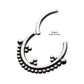 Titanium Trio Beaded Cluster Front Facing Hinged Segment Clicker