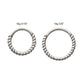 Titanium Twisted Rope Front Facing Hinged Segment Clicker