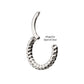 Titanium Twisted Rope Front Facing Hinged Segment Clicker