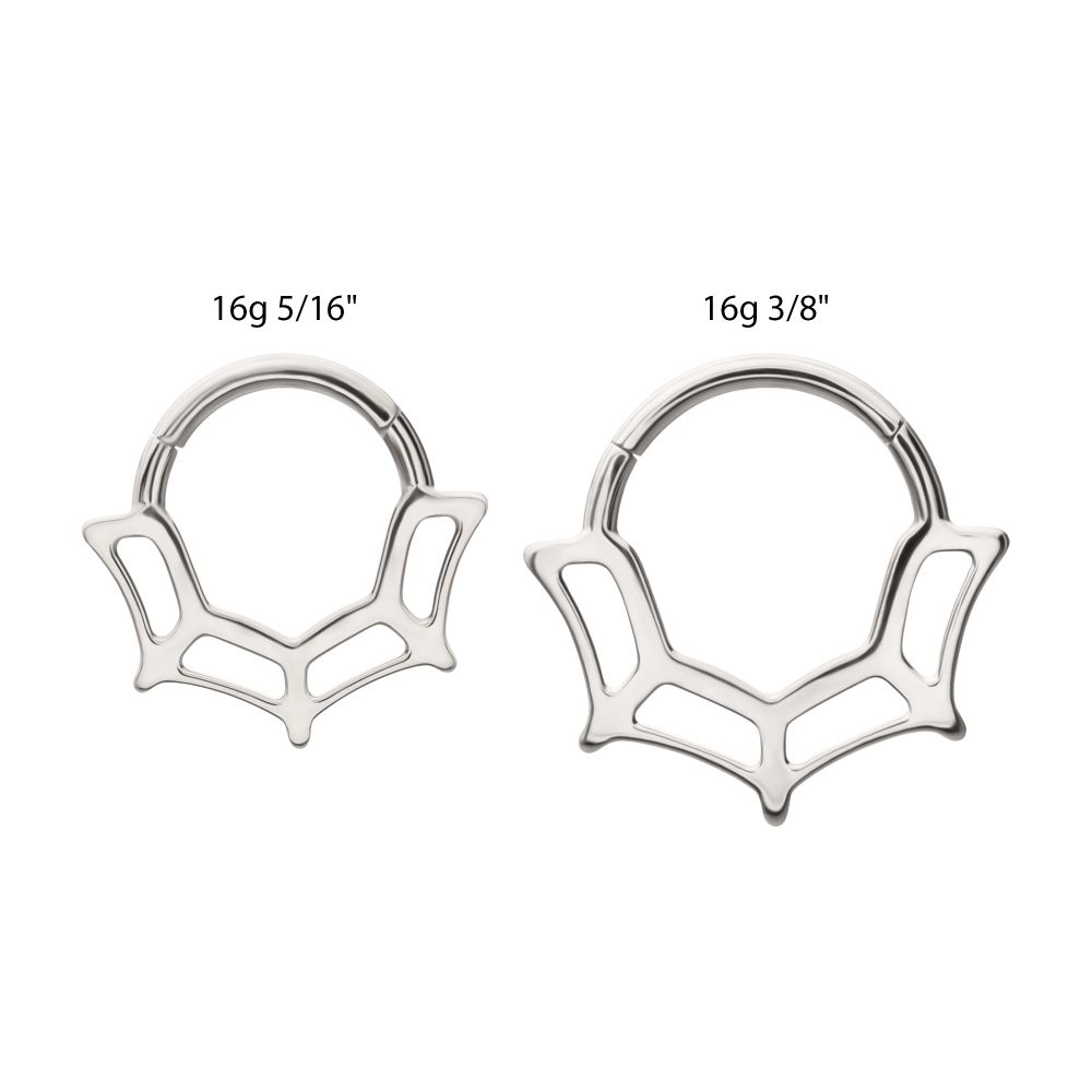 Titanium Spiderweb Front Facing Hinged Segment Clicker